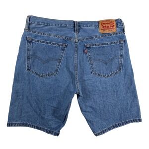 Levis 405 Mens Size 36 Standard Fit Denim Jean Shorts Medium Wash Blue